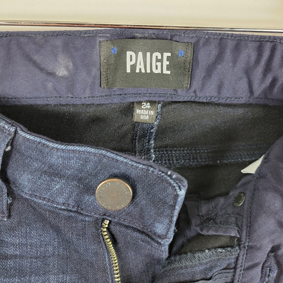 Paige Skyline Skinny Mid Rise Jeans Everdeen - Picture 7 of 8